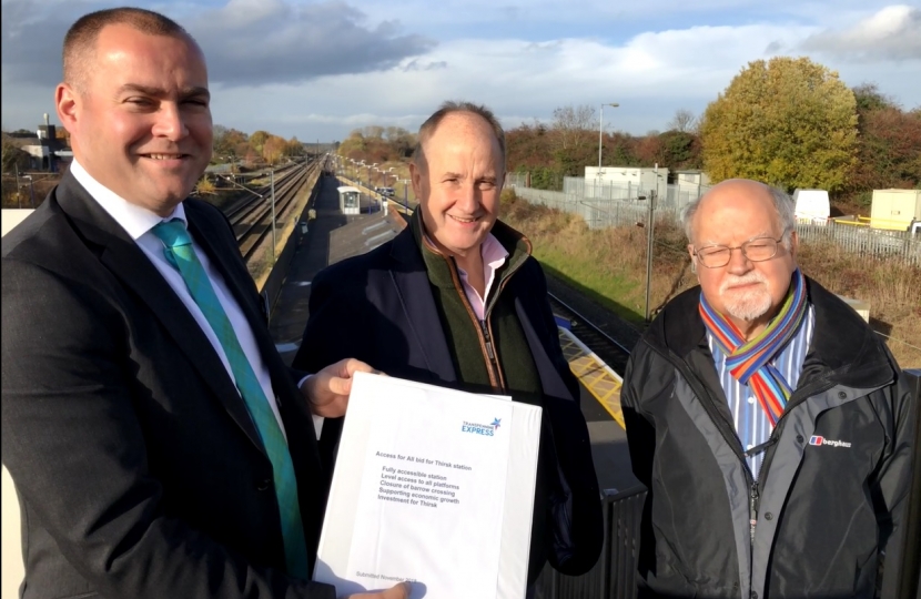 Kevin Hollinrake Thirsk station