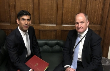 Kevin Hollinrake MP with Rishi Sunak MP